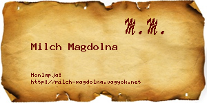 Milch Magdolna névjegykártya