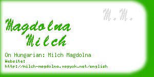 magdolna milch business card